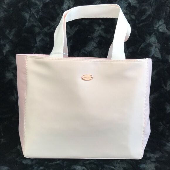 Coach Tote Large Shoulder Bag Pink Shimmer Purse Beach Shopper Travel Weekender - Picture 8 of 8